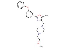 1-(2-methoxyethyl)-4-{[5-methyl-2-(3-phenoxyphenyl)-1,3-oxazol-4-yl]methyl}piperazine