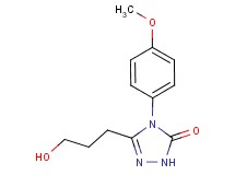 5-(3-hydroxypropyl)-4-(4-methoxyphenyl)-2,4-dihydro-3H-1,2,4-triazol-3-one