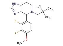 4-(2,3-difluoro-4-methoxyphenyl)-5-(2,2-dimethylpropyl)-4,5,6,7-tetrahydro-1H-imidazo[4,5-c]pyridine