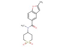 N-(1,1-dioxidotetrahydro-2H-thiopyran-4-yl)-N,2-dimethyl-1-benzofuran-5-carboxamide