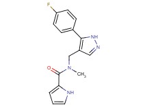 N-{[5-(4-fluorophenyl)-1H-pyrazol-4-yl]methyl}-N-methyl-1H-pyrrole-2-carboxamide