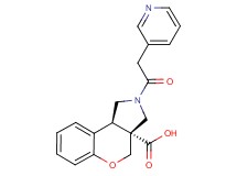 (3aR*,9bR*)-2-(pyridin-3-ylacetyl)-1,2,3,9b-tetrahydrochromeno[3,4-c]pyrrole-3a(4H)-carboxylic acid