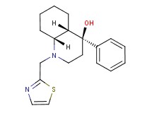 (4S*,4aS*,8aR*)-4-phenyl-1-(1,3-thiazol-2-ylmethyl)decahydroquinolin-4-ol