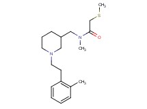 N-methyl-N-({1-[2-(2-methylphenyl)ethyl]-3-piperidinyl}methyl)-2-(methylthio)acetamide
