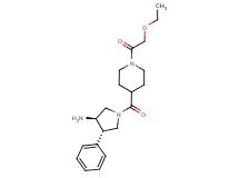 (3R*,4S*)-1-{[1-(ethoxyacetyl)piperidin-4-yl]carbonyl}-4-phenylpyrrolidin-3-amine