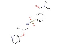 N,N-dimethyl-3-({[2-(pyridin-3-yloxy)propyl]amino}sulfonyl)benzamide