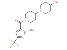1'-{[1-methyl-3-(trifluoromethyl)-1H-pyrazol-5-yl]carbonyl}-1,4'-bipiperidin-4-ol