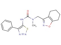 N-methyl-N'-(4-phenyl-1,2,3-thiadiazol-5-yl)-N-(4,5,6,7-tetrahydro-1,2-benzisoxazol-3-ylmethyl)urea