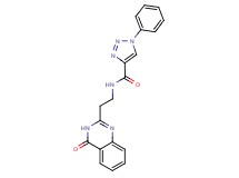 N-[2-(4-oxo-3,4-dihydro-2-quinazolinyl)ethyl]-1-phenyl-1H-1,2,3-triazole-4-carboxamide