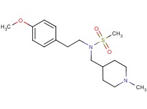 N-[2-(4-methoxyphenyl)ethyl]-N-[(1-methylpiperidin-4-yl)methyl]methanesulfonamide