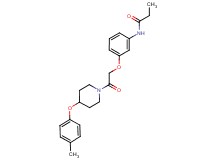 N-(3-{2-[4-(4-methylphenoxy)piperidin-1-yl]-2-oxoethoxy}phenyl)propanamide