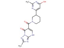 6-{[3-(6-hydroxy-2-methyl-4-pyrimidinyl)-1-piperidinyl]carbonyl}-2-methyl[1,2,4]triazolo[1,5-a]pyrimidin-7(4H)-one