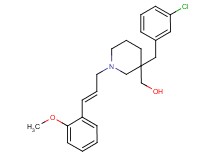 {3-(3-chlorobenzyl)-1-[(2E)-3-(2-methoxyphenyl)-2-propen-1-yl]-3-piperidinyl}methanol