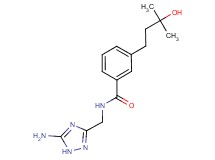 N-[(5-amino-1H-1,2,4-triazol-3-yl)methyl]-3-(3-hydroxy-3-methylbutyl)benzamide