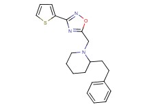 2-(2-phenylethyl)-1-{[3-(2-thienyl)-1,2,4-oxadiazol-5-yl]methyl}piperidine