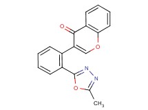 3-[2-(5-methyl-1,3,4-oxadiazol-2-yl)phenyl]-4H-chromen-4-one