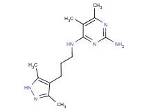 N~4~-[3-(3,5-dimethyl-1H-pyrazol-4-yl)propyl]-5,6-dimethylpyrimidine-2,4-diamine
