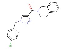 2-{[1-(4-chlorobenzyl)-1H-1,2,3-triazol-4-yl]carbonyl}-1,2,3,4-tetrahydroisoquinoline