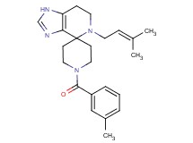 1'-(3-methylbenzoyl)-5-(3-methylbut-2-en-1-yl)-1,5,6,7-tetrahydrospiro[imidazo[4,5-c]pyridine-4,4'-piperidine]