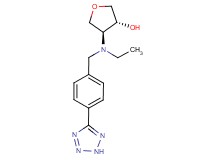 (3R*,4S*)-4-{ethyl[4-(2H-tetrazol-5-yl)benzyl]amino}tetrahydrofuran-3-ol