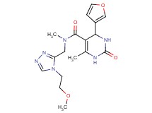 4-(3-furyl)-N-{[4-(2-methoxyethyl)-4H-1,2,4-triazol-3-yl]methyl}-N,6-dimethyl-2-oxo-1,2,3,4-tetrahydropyrimidine-5-carboxamide