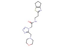 N-[2-(5,6-dihydro-4H-cyclopenta[d][1,3]thiazol-2-yl)ethyl]-2-[5-(morpholin-4-ylmethyl)-1H-tetrazol-1-yl]acetamide