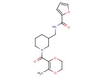 N-({1-[(3-methyl-5,6-dihydro-1,4-dioxin-2-yl)carbonyl]-3-piperidinyl}methyl)-2-furamide