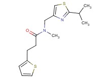 N-[(2-isopropyl-1,3-thiazol-4-yl)methyl]-N-methyl-3-(2-thienyl)propanamide