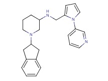 1-(2,3-dihydro-1H-inden-2-yl)-N-{[1-(3-pyridinyl)-1H-pyrrol-2-yl]methyl}-3-piperidinamine