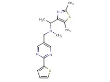 1-(2,5-dimethyl-1,3-thiazol-4-yl)-N-methyl-N-{[2-(2-thienyl)-5-pyrimidinyl]methyl}ethanamine