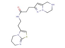 N-[2-(6,7-dihydro-5H-[1,3]thiazolo[3,2-a]pyrimidin-3-yl)ethyl]-3-(4,5,6,7-tetrahydropyrazolo[1,5-a]pyrazin-2-yl)propanamide dihydrochloride