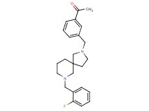 1-(3-{[7-(2-fluorobenzyl)-2,7-diazaspiro[4.5]dec-2-yl]methyl}phenyl)ethanone