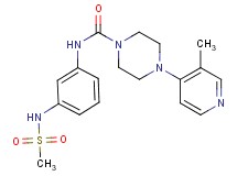 4-(3-methylpyridin-4-yl)-N-{3-[(methylsulfonyl)amino]phenyl}piperazine-1-carboxamide