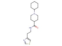 1-cyclohexyl-N-[2-(1,3-thiazol-4-yl)ethyl]-4-piperidinecarboxamide