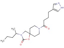 3-(1-methylbutyl)-8-[4-(1H-pyrazol-4-yl)butanoyl]-1-oxa-3,8-diazaspiro[4.5]decan-2-one