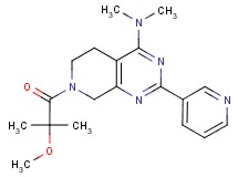 7-(2-methoxy-2-methylpropanoyl)-N,N-dimethyl-2-pyridin-3-yl-5,6,7,8-tetrahydropyrido[3,4-d]pyrimidin-4-amine
