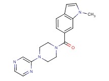 1-methyl-6-{[4-(2-pyrazinyl)-1-piperazinyl]carbonyl}-1H-indole