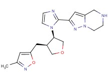 2-(1-{rel-(3R,4S)-4-[(3-methyl-5-isoxazolyl)methyl]tetrahydro-3-furanyl}-1H-imidazol-2-yl)-4,5,6,7-tetrahydropyrazolo[1,5-a]pyrazine dihydrochloride