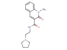 1-methyl-2-oxo-N-(2-pyrrolidin-1-ylethyl)-1,2-dihydroquinoline-3-carboxamide