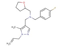 1-(1-allyl-5-methyl-1H-pyrazol-4-yl)-N-(4-fluorobenzyl)-N-(tetrahydrofuran-2-ylmethyl)methanamine