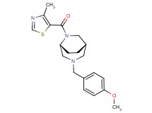 (1S*,5R*)-3-(4-methoxybenzyl)-6-[(4-methyl-1,3-thiazol-5-yl)carbonyl]-3,6-diazabicyclo[3.2.2]nonane