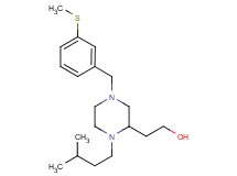 2-{1-(3-methylbutyl)-4-[3-(methylthio)benzyl]-2-piperazinyl}ethanol
