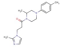 2-methyl-1-[3-(2-methyl-1H-imidazol-1-yl)propanoyl]-4-(4-methylphenyl)piperazine