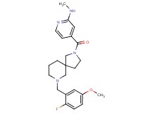 4-{[7-(2-fluoro-5-methoxybenzyl)-2,7-diazaspiro[4.5]dec-2-yl]carbonyl}-N-methyl-2-pyridinamine