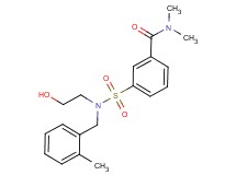 3-{[(2-hydroxyethyl)(2-methylbenzyl)amino]sulfonyl}-N,N-dimethylbenzamide