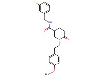 N-(3-fluorobenzyl)-1-[2-(4-methoxyphenyl)ethyl]-6-oxo-3-piperidinecarboxamide