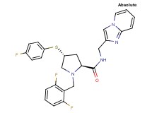 (4R)-1-(2,6-difluorobenzyl)-4-[(4-fluorophenyl)thio]-N-(imidazo[1,2-a]pyridin-2-ylmethyl)-L-prolinamide