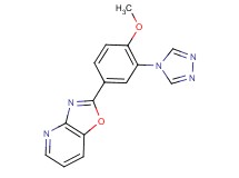 2-[4-methoxy-3-(4H-1,2,4-triazol-4-yl)phenyl][1,3]oxazolo[4,5-b]pyridine