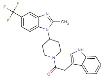 1-[1-(1H-indol-3-ylacetyl)-4-piperidinyl]-2-methyl-5-(trifluoromethyl)-1H-benzimidazole