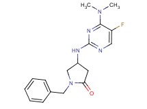 1-benzyl-4-{[4-(dimethylamino)-5-fluoropyrimidin-2-yl]amino}pyrrolidin-2-one